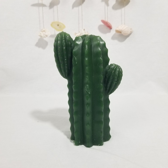 Other - Green Cactus Shaped candle